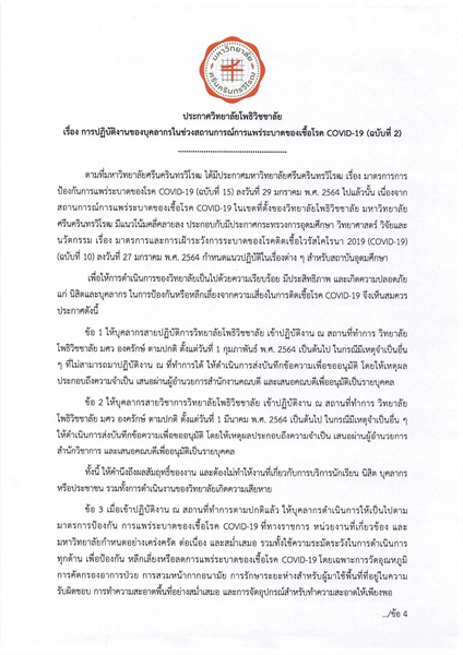 ประกาศวิทยาลัยโพธิวิชชาลัย